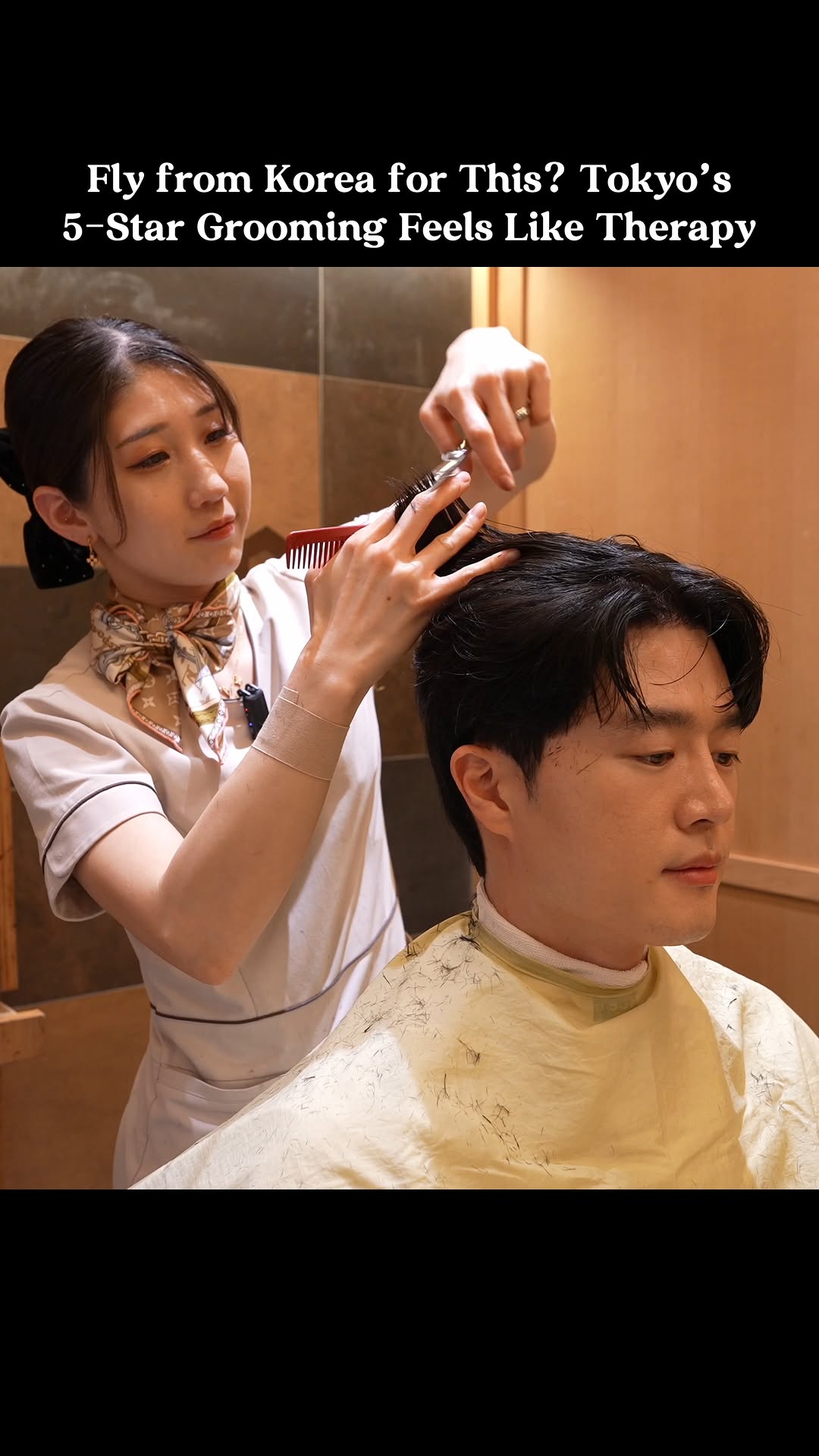 Luxury Barber Experience in Tokyo