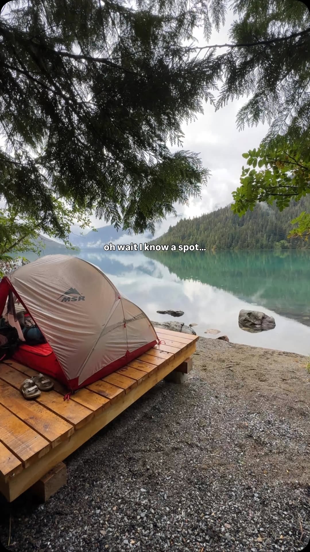 Whistler Backcountry Camping Near Glacier-Fed Lake