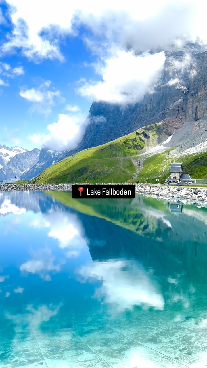 Swiss Alps Lakes Reflecting Iconic Mountains