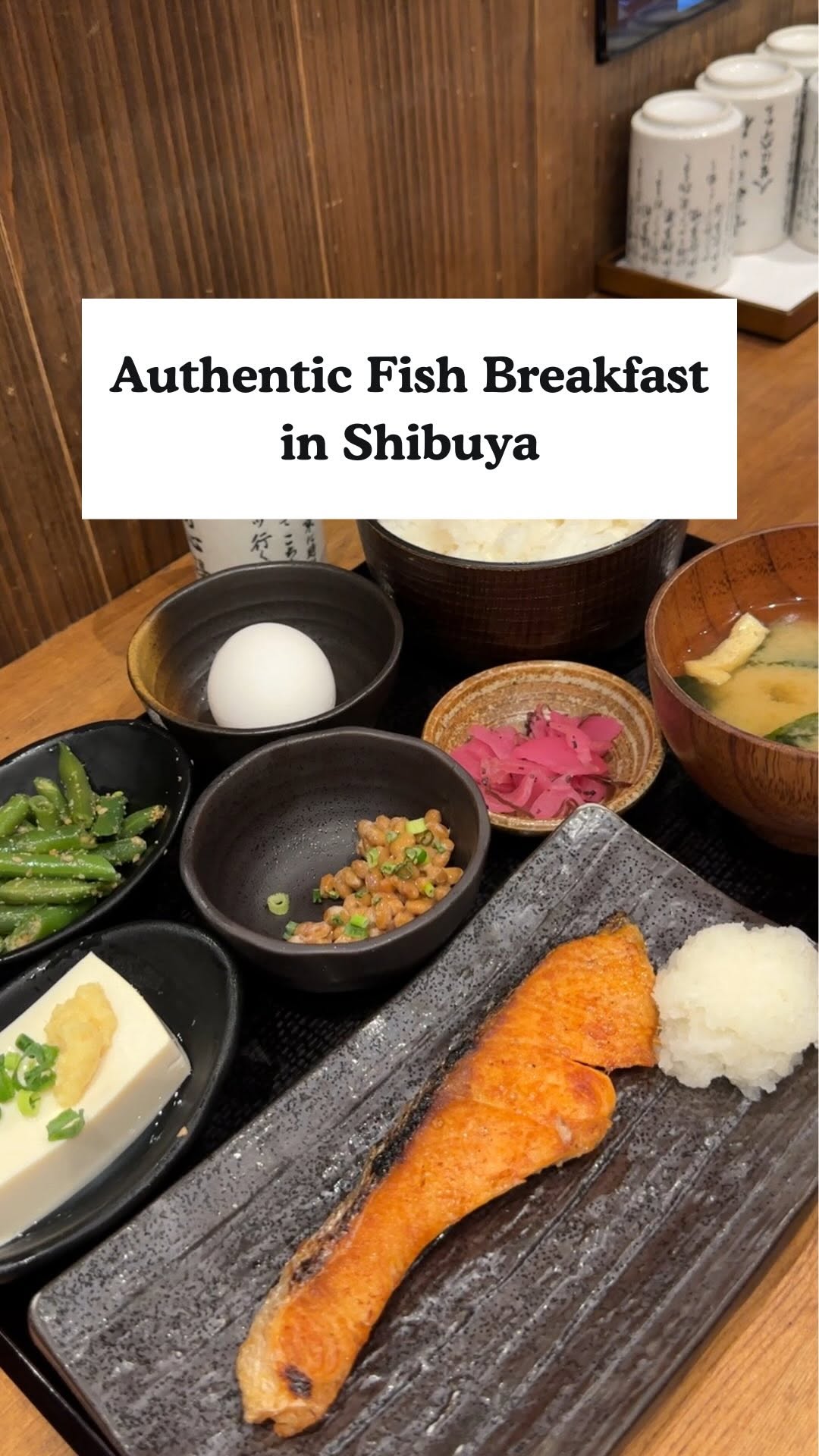 Shibuya's Authentic Japanese Fish Breakfast