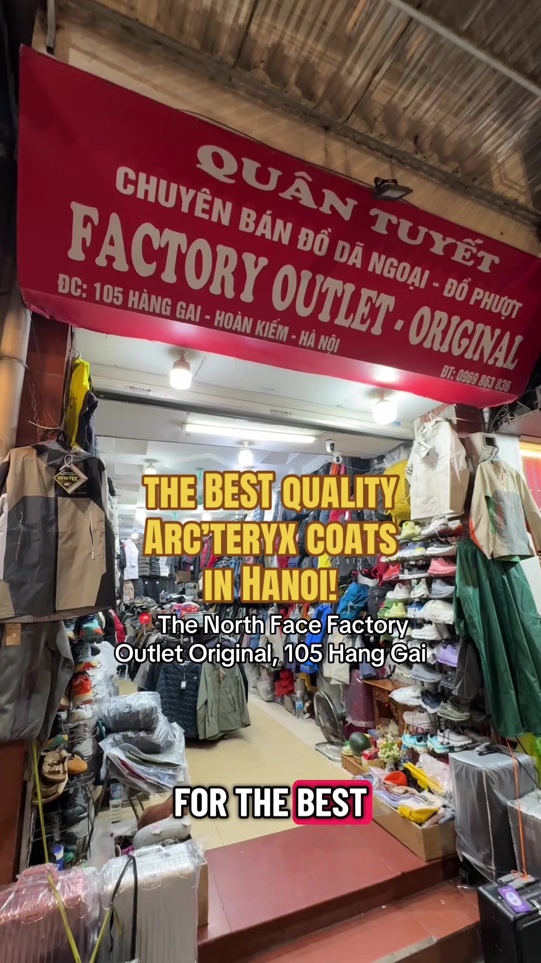 Hanoi Outdoor Gear Shop Sells Arc'teryx Jackets