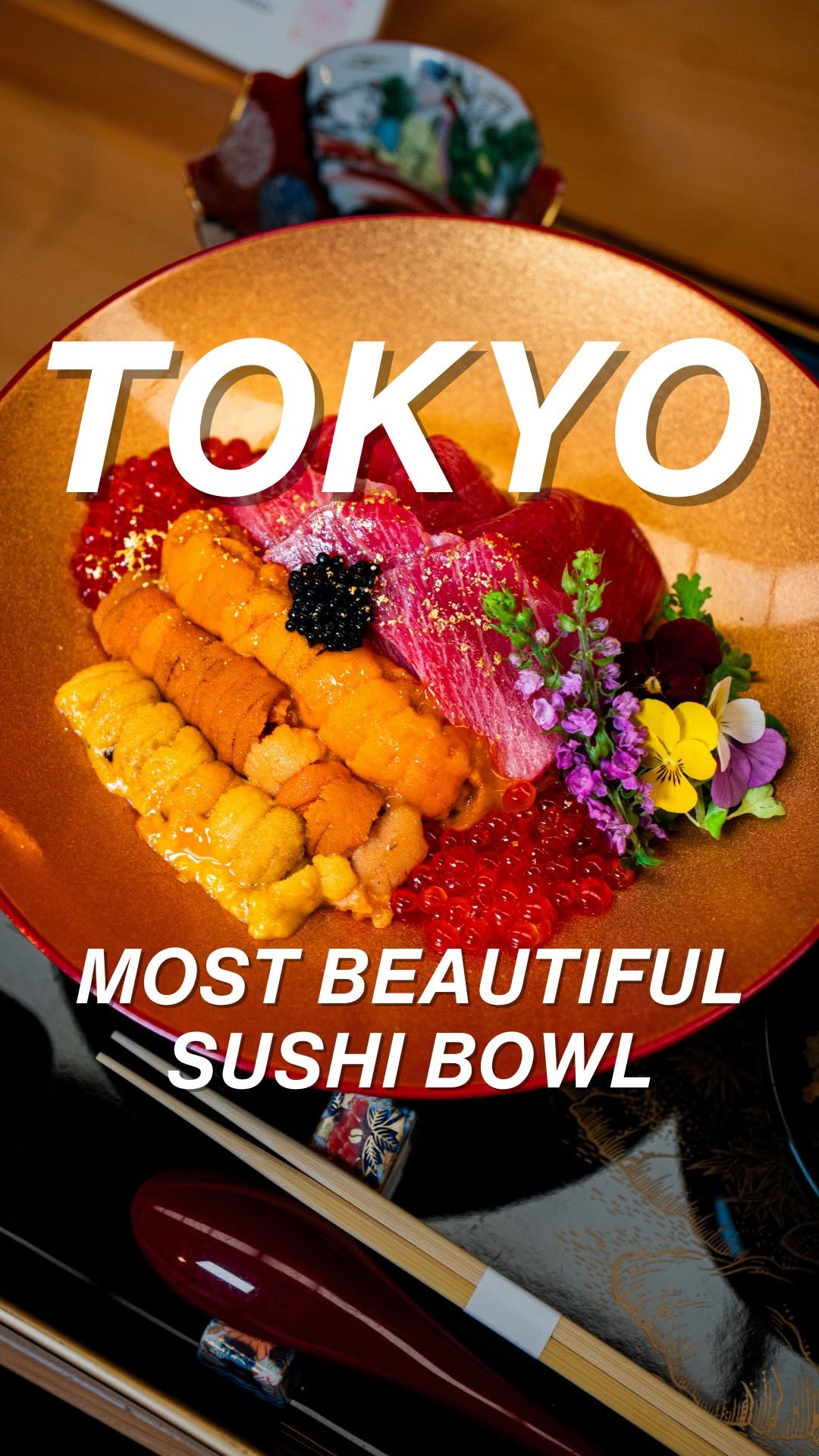 Waunn's Exquisite Sushi Bowl in Tokyo