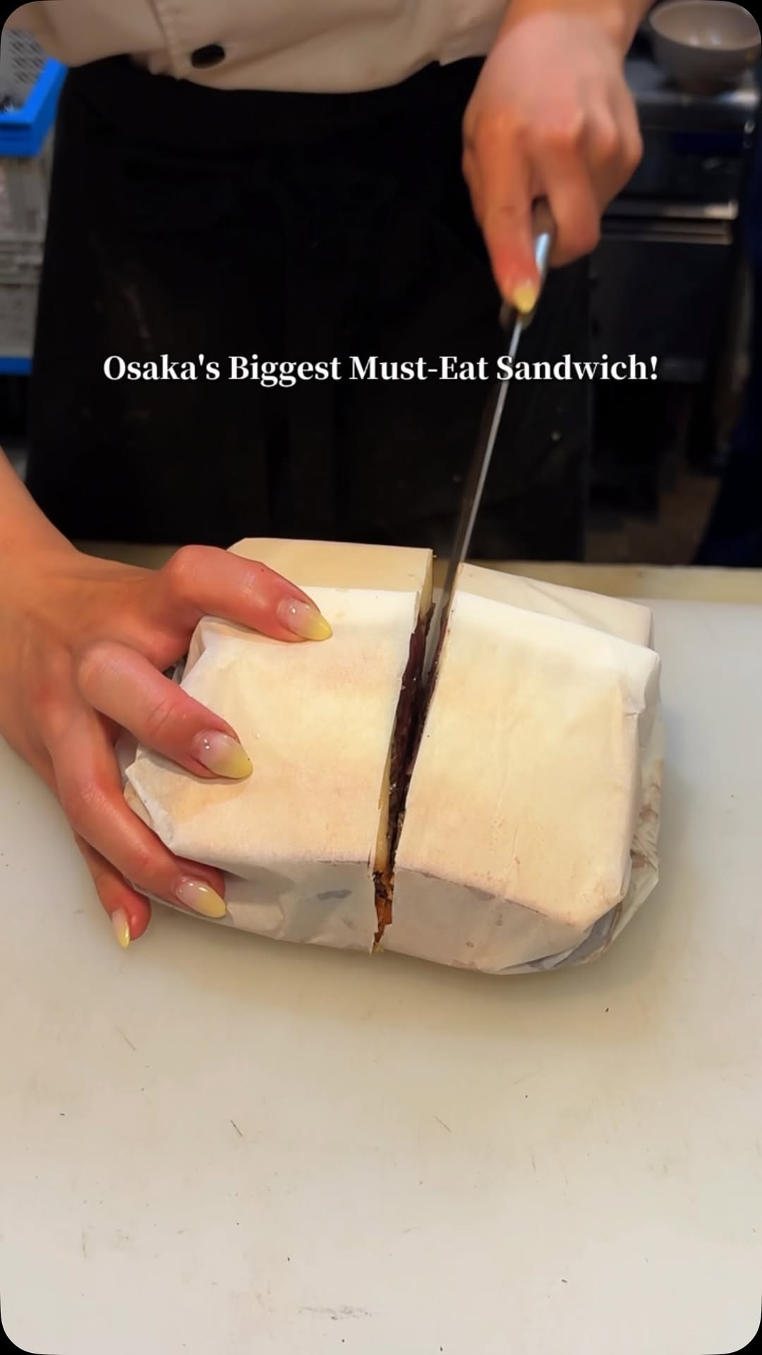 Osaka Restaurant Serves Enormous Stuffed Sandwiches