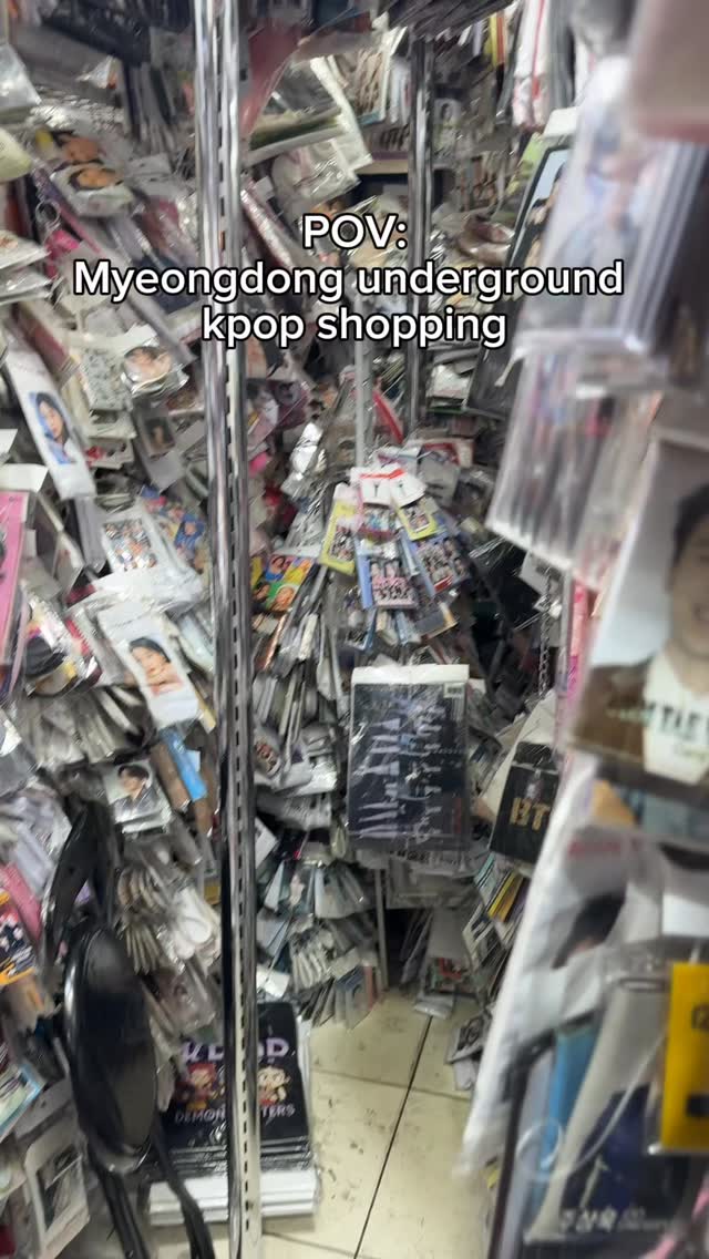 Myeongdong Underground Shopping Center for K-Pop Merch