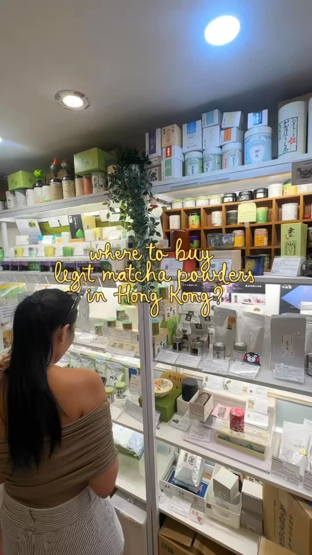 Japanese Matcha Powders Sold In Hong Kong
