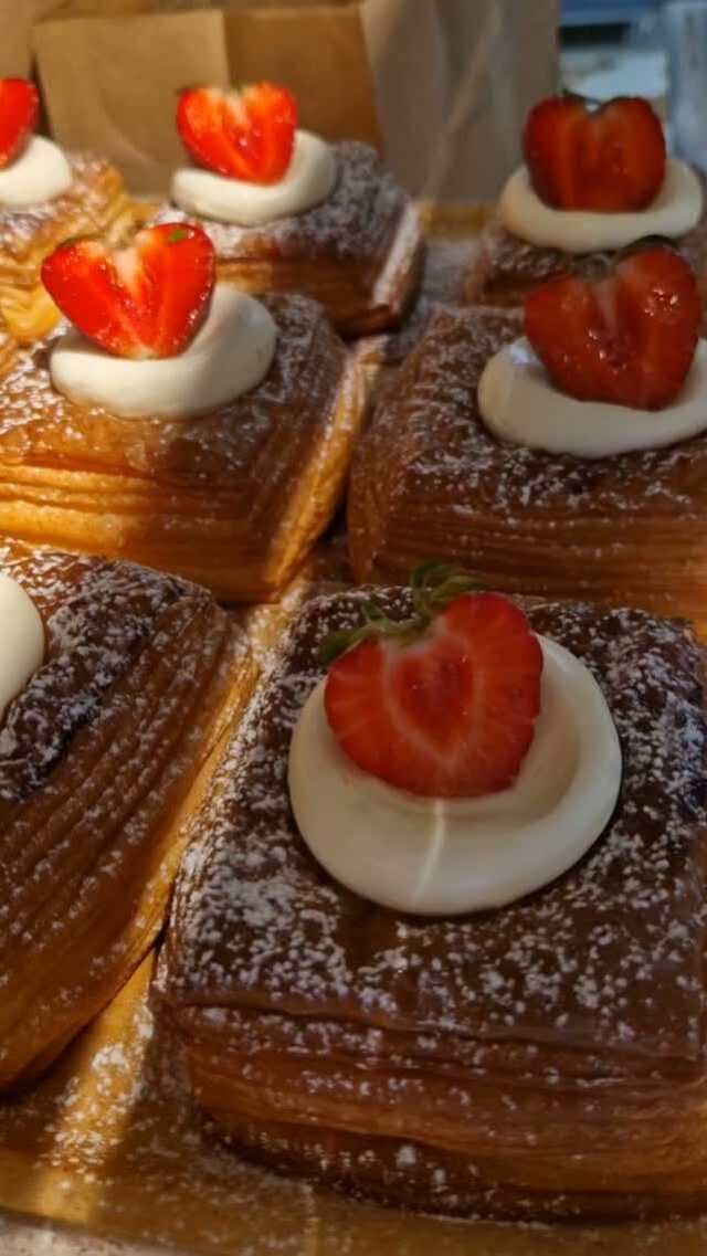 Seasonal Strawberry Danish Pastry at MANNZ