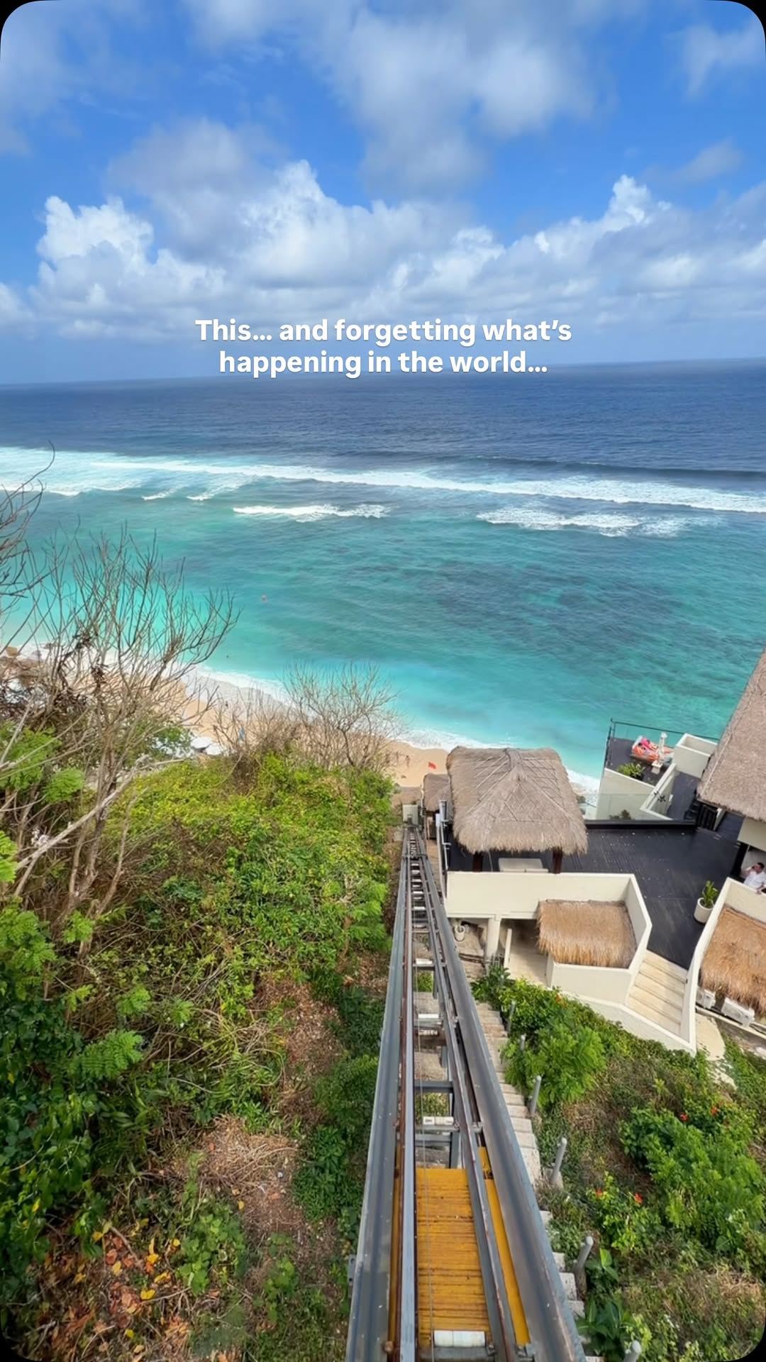 Scenic Beach Club Elevator Ride In Bali
