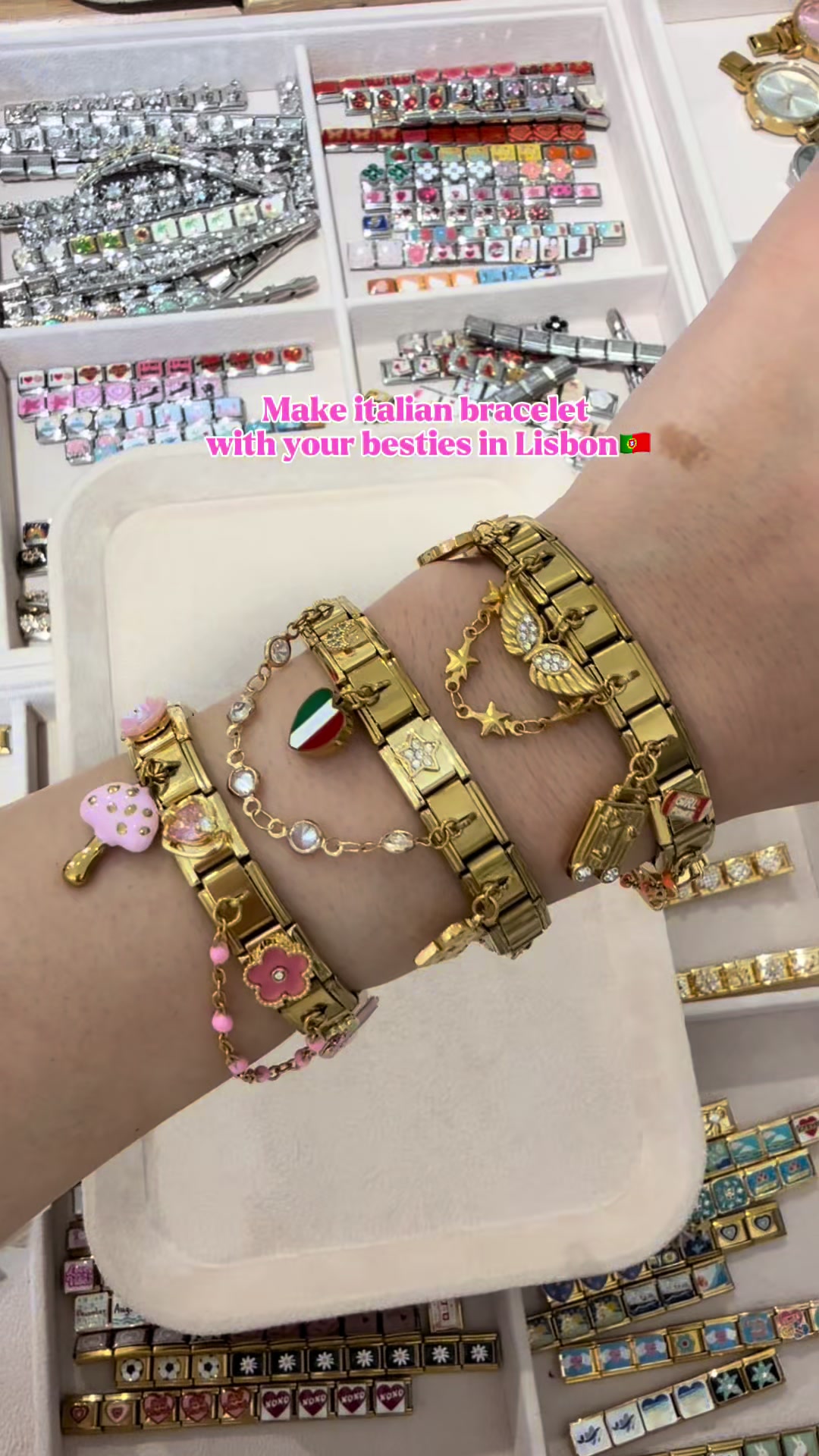 Italian Charm Bracelets Assembled In Lisbon