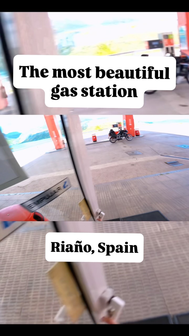Scenic Mountain And Lakeside Gas Station Stops