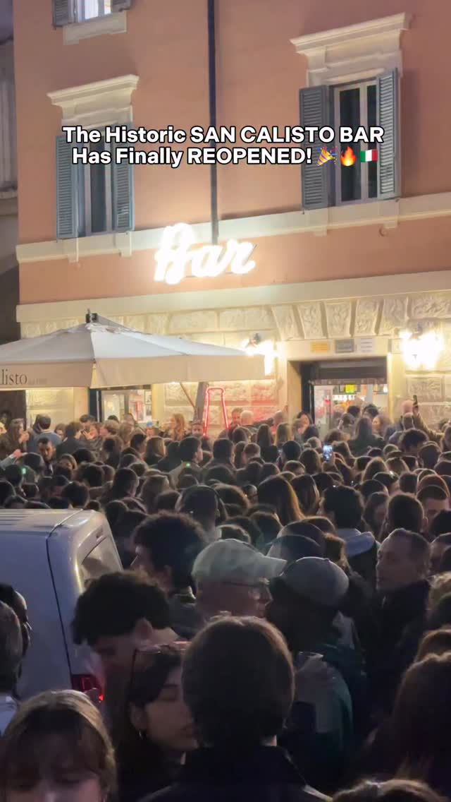 Trastevere Celebrates Bar San Calisto Reopening