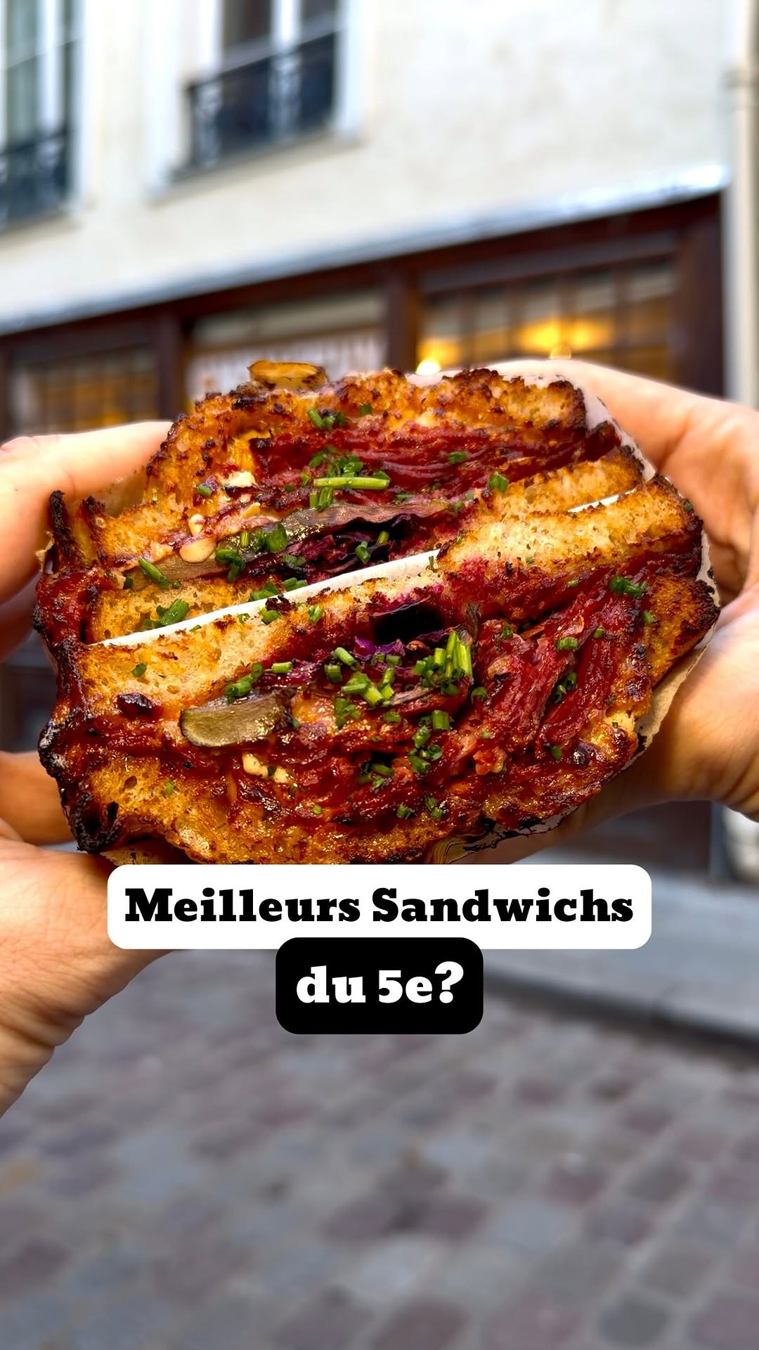 Gourmet Sandwiches At Parisian Restaurant Chanceux