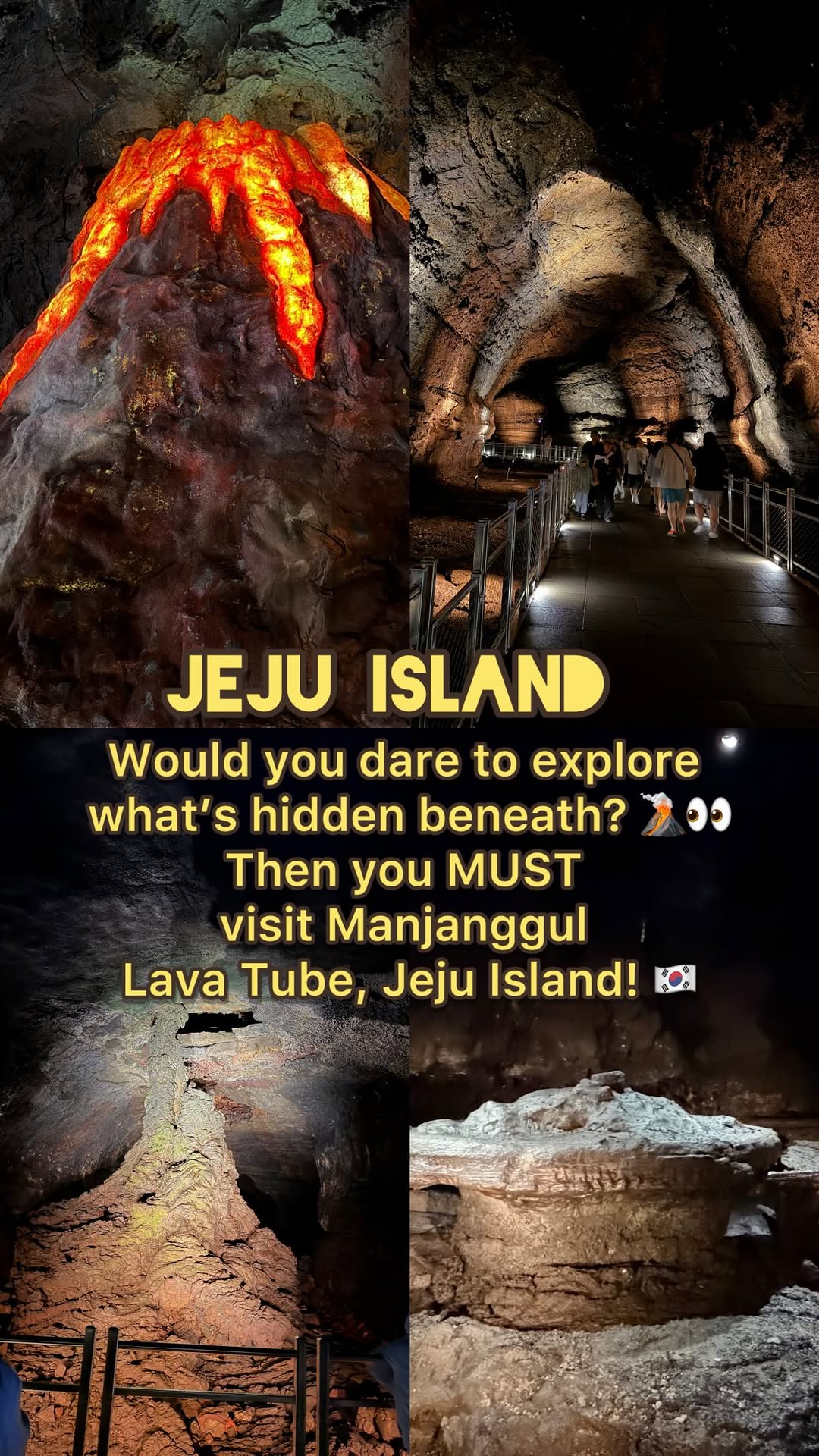 Jeju Island's Underground Lava Tube Wonders