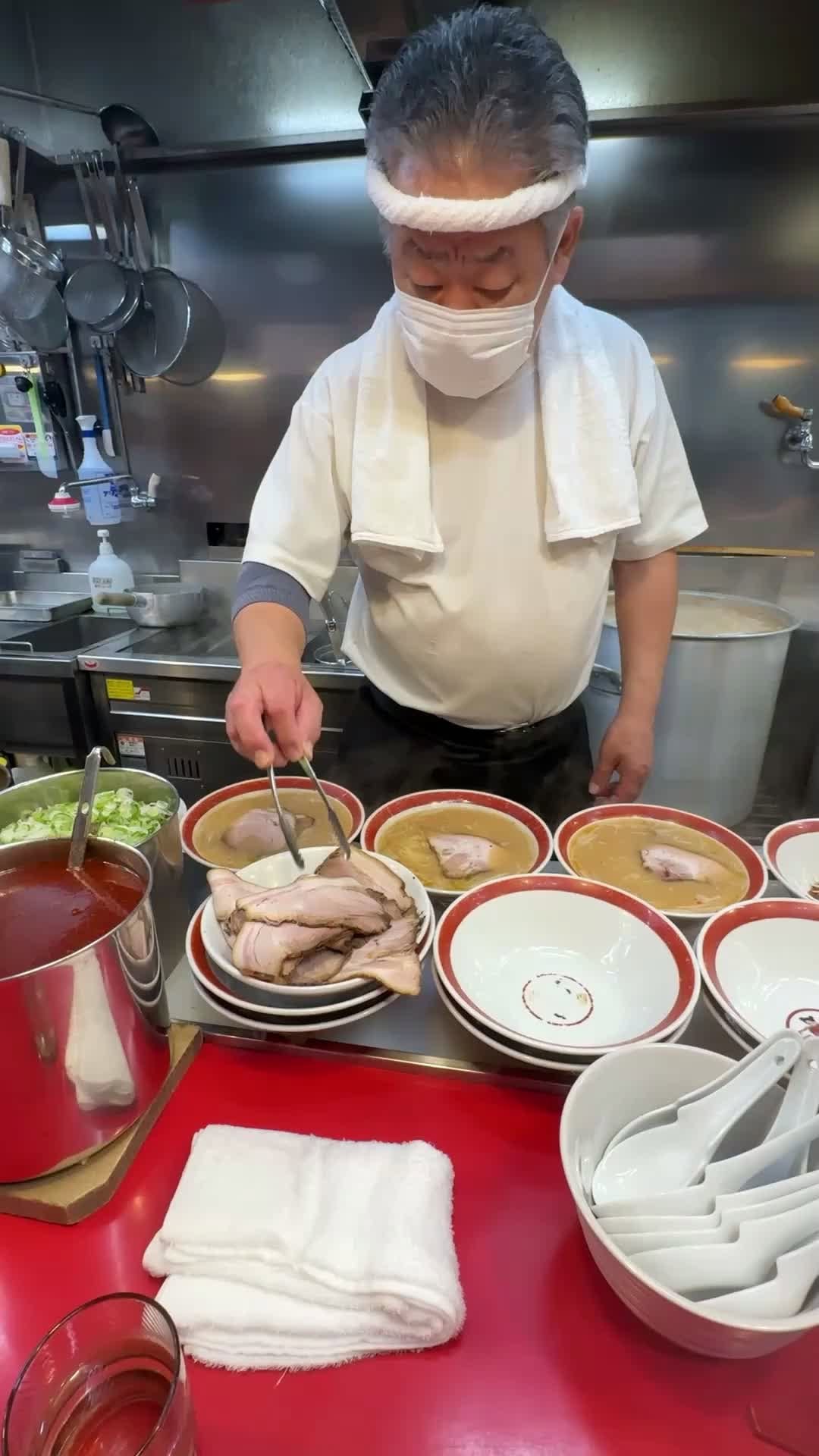 Ramen Shop With Free Toppings In Osaka