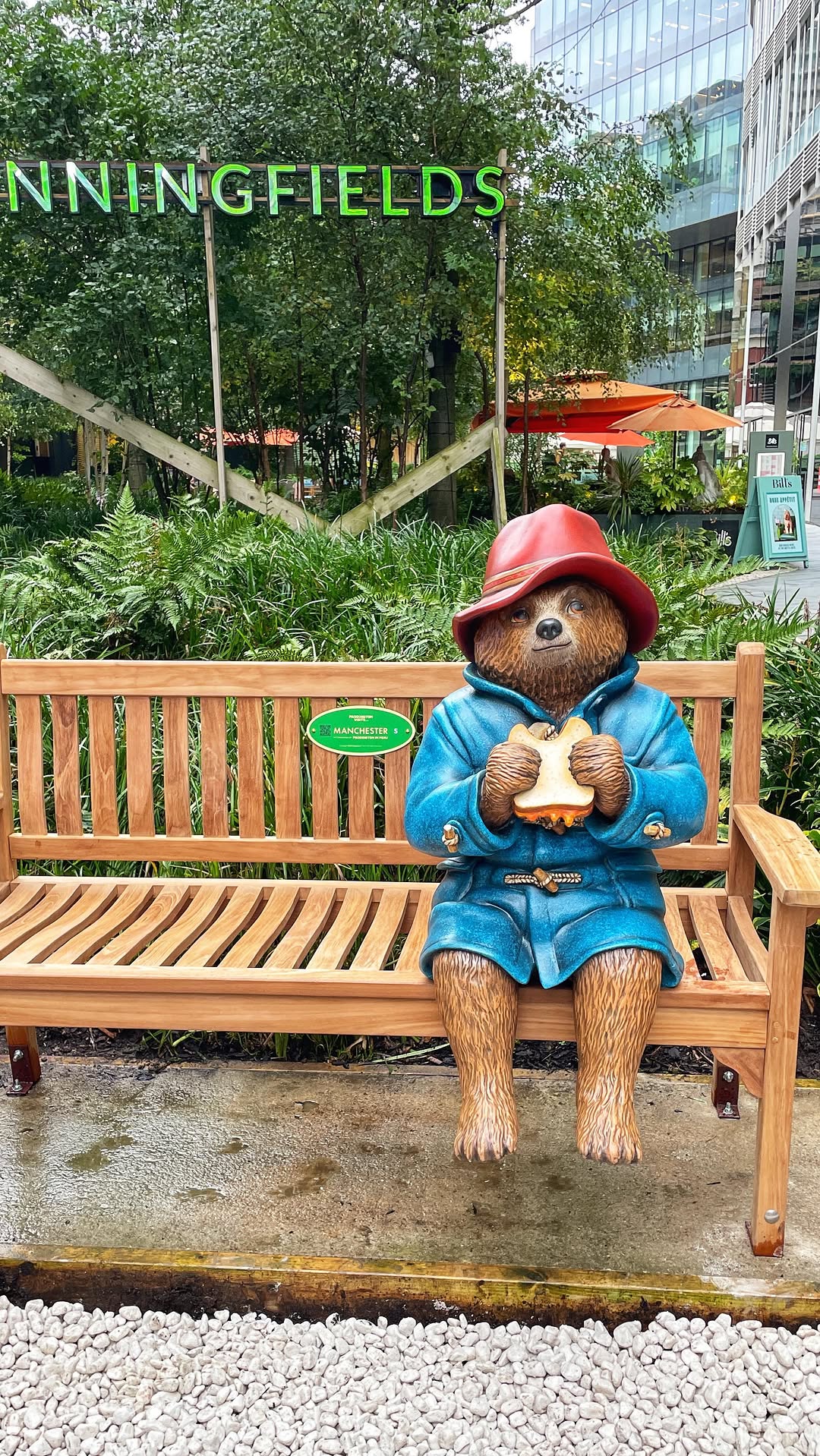 Paddington Bear Statue Invites Visitors For A Picnic