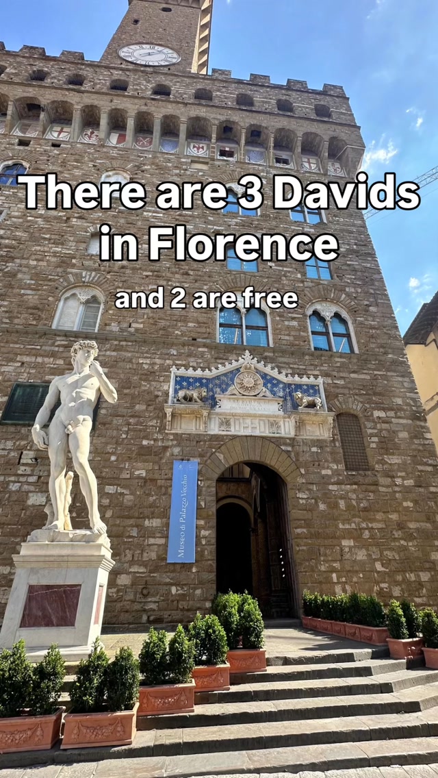 Three David Statues in Florence