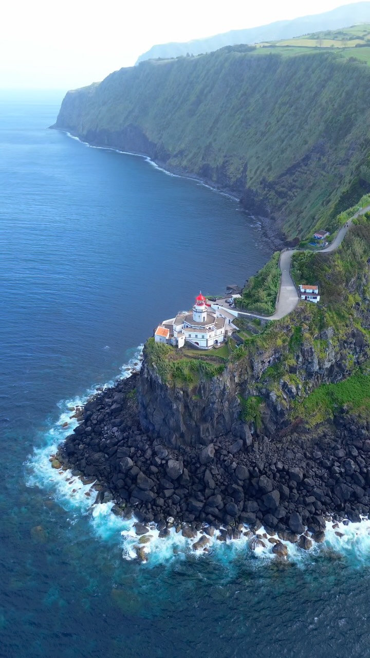 First Lighthouse In The Azores