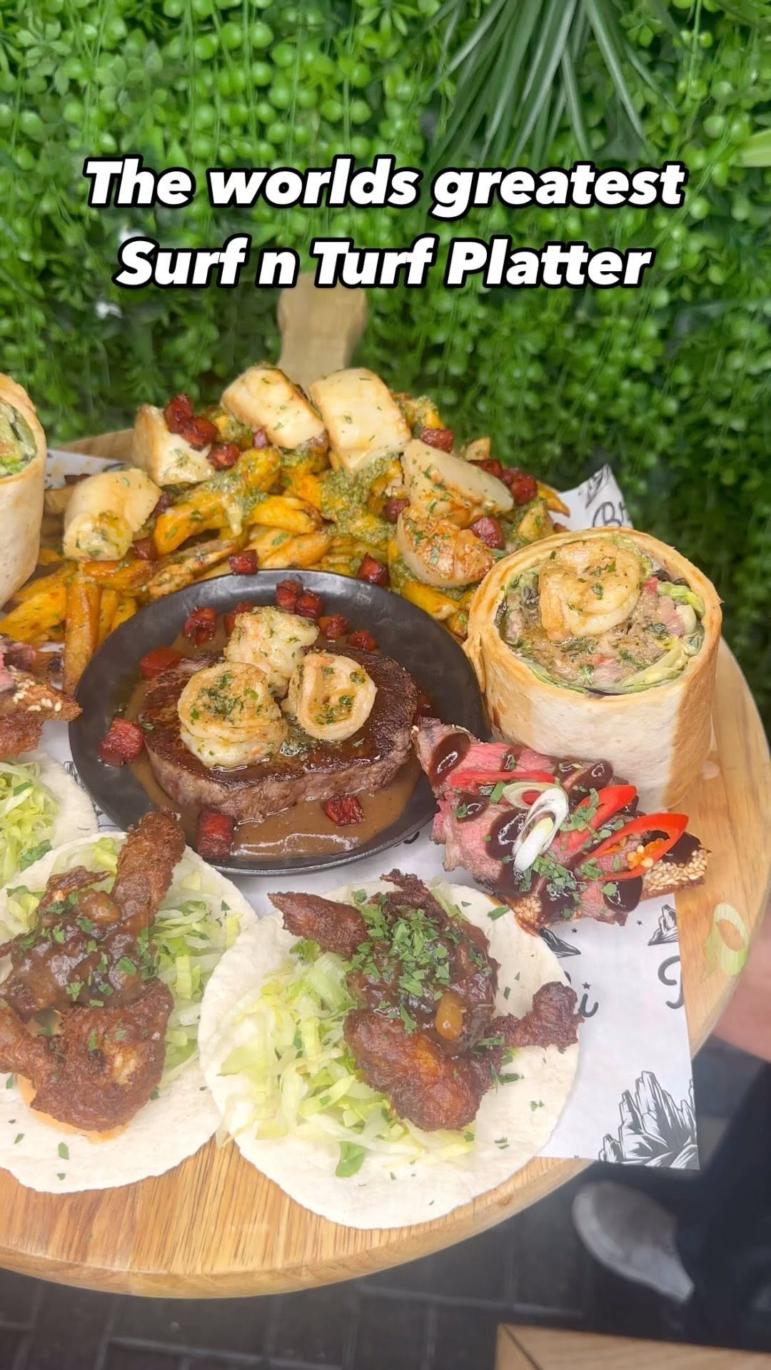 Brewski Bar Offers Surf n Turf Platter