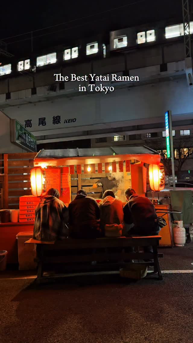 Tokyo Ramen Stall Offers Train Views