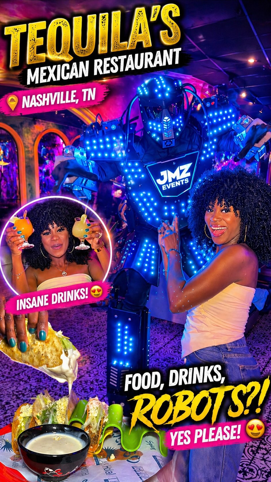 Tequila's Mexican Restaurant: Festive Dining with Robots