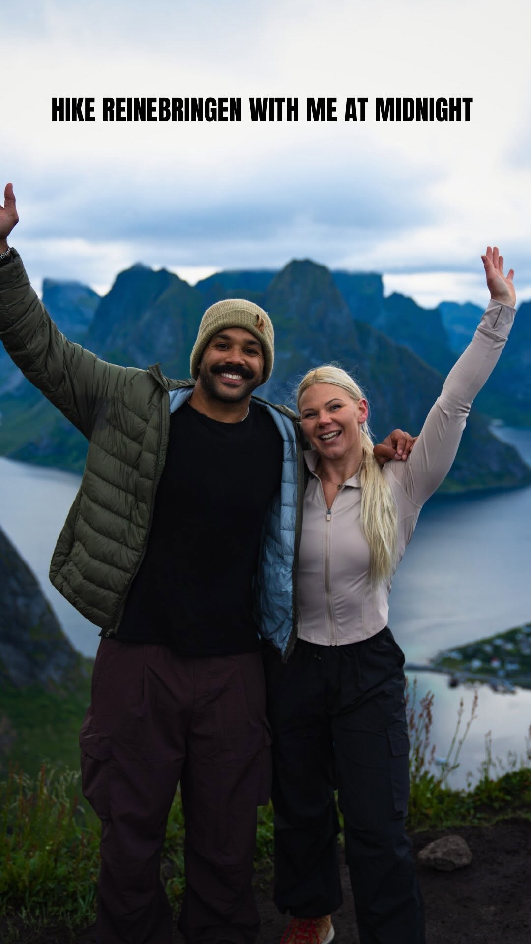 Midnight Hike Up Reinebringen In Lofoten