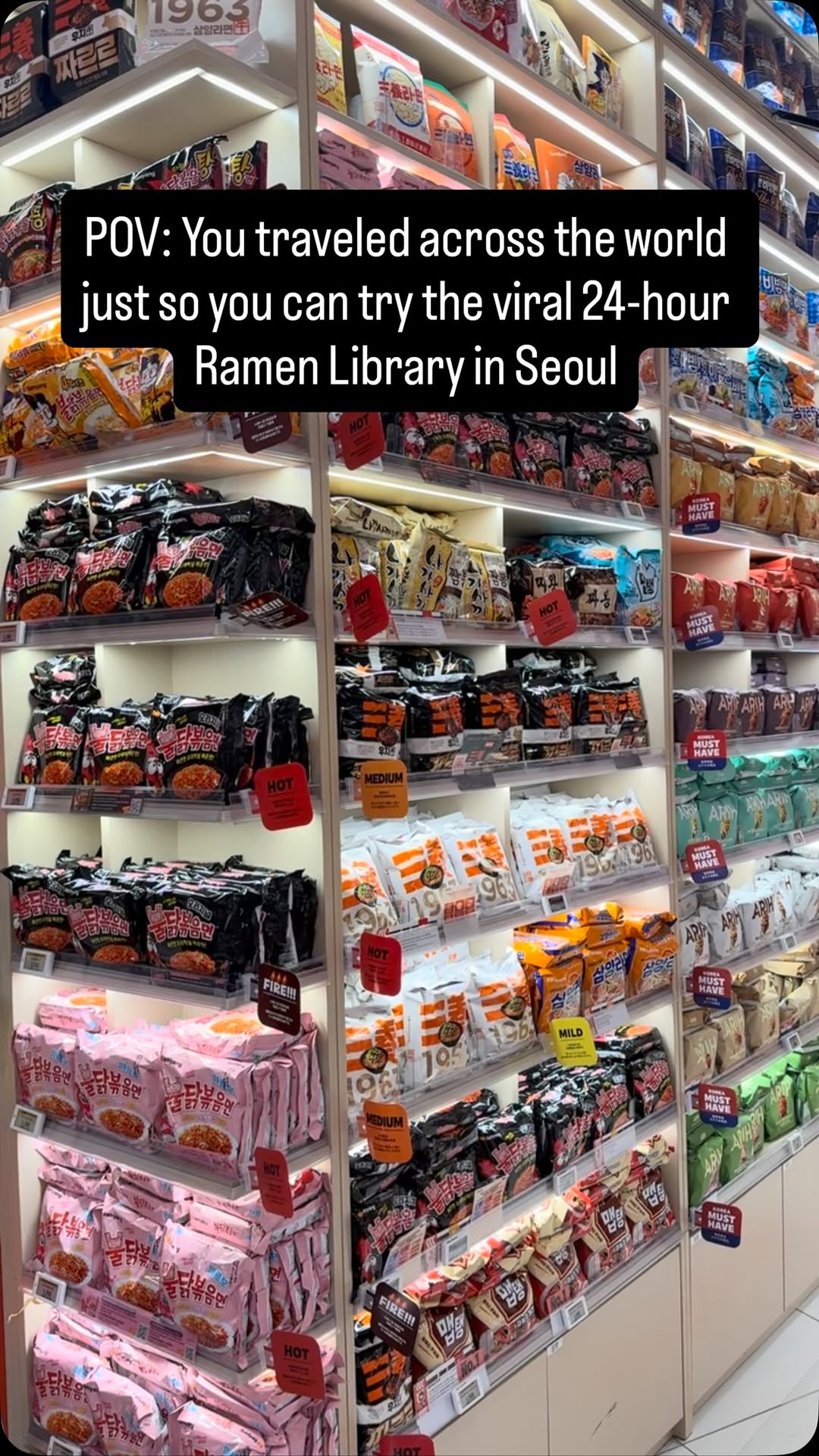 Korean Ramen Shop With Library Theme