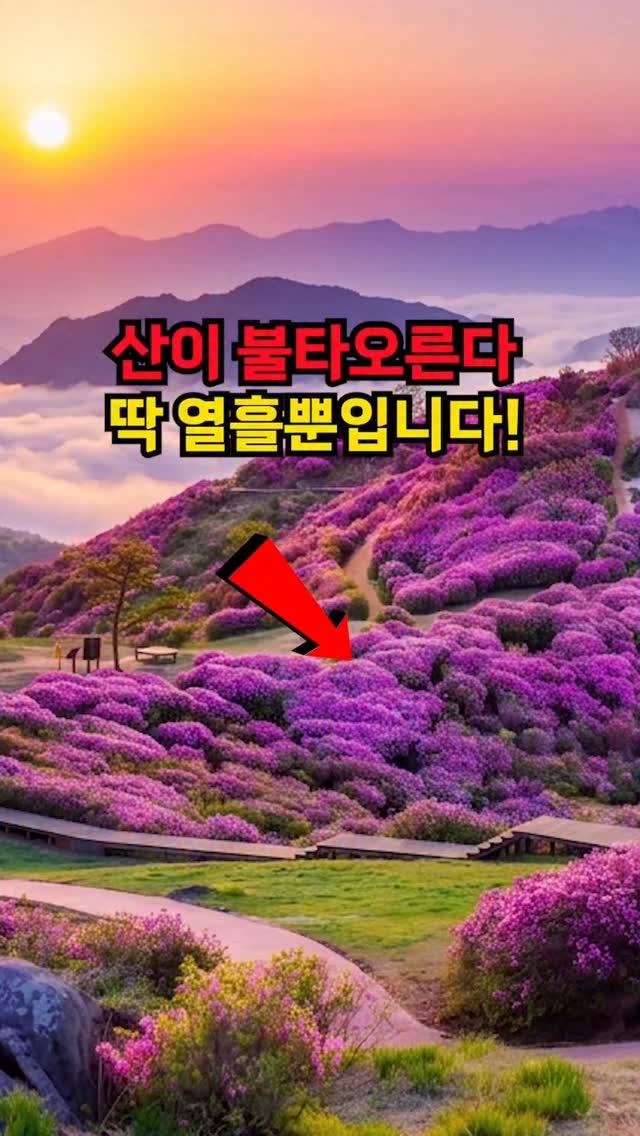 Hwangmaesan's Rhododendron Fields Bloom Above the Clouds