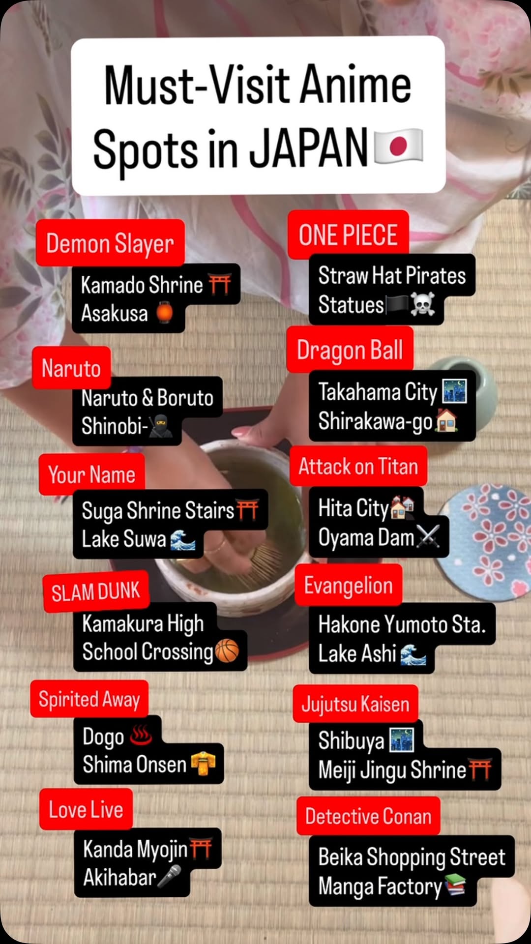 20 Places in Japan
