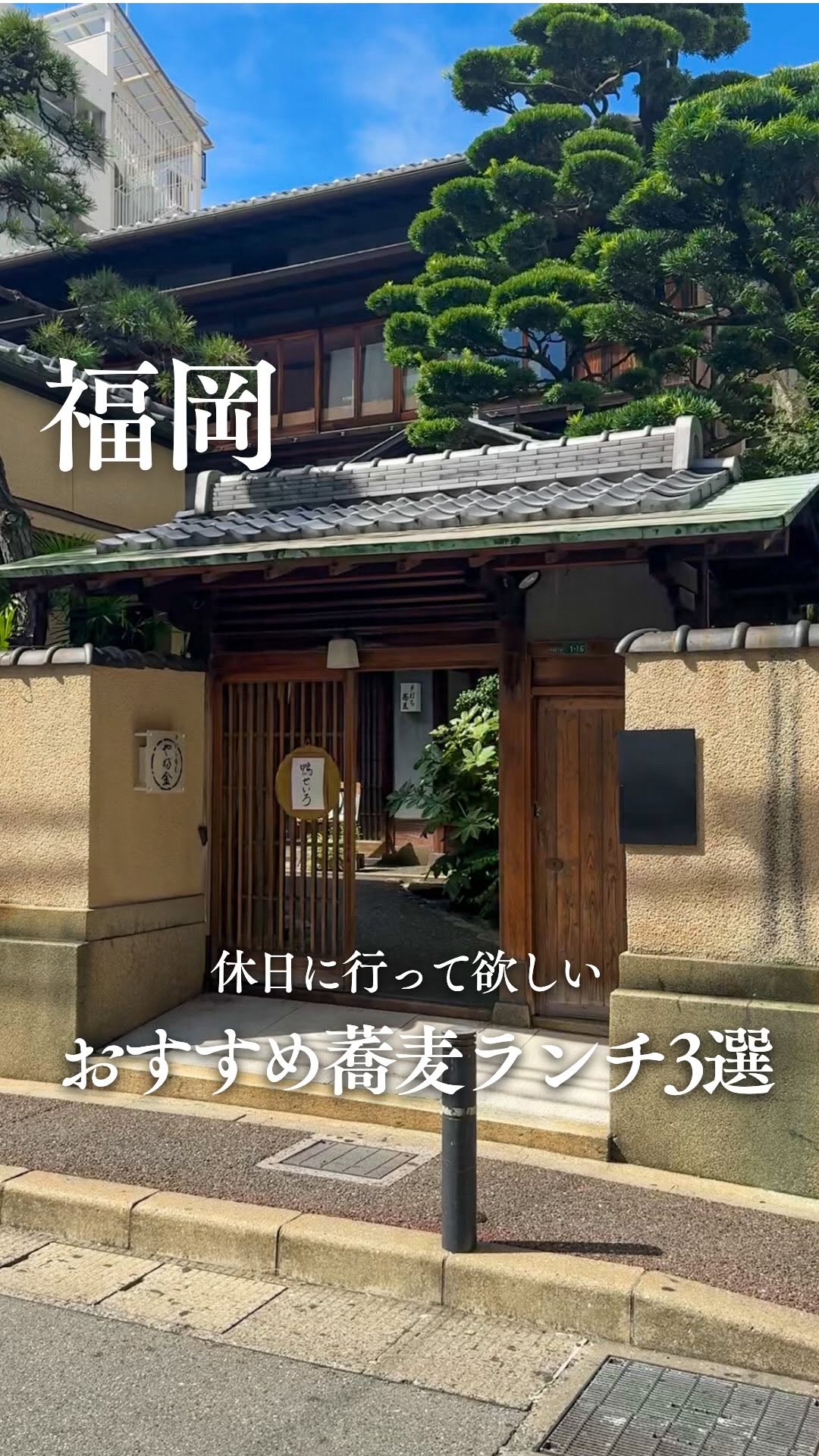 Fukuoka Soba Lunch Recommendations