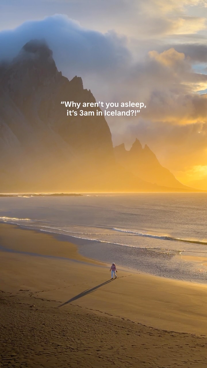 Iceland's Midnight Sun At Stokksnes