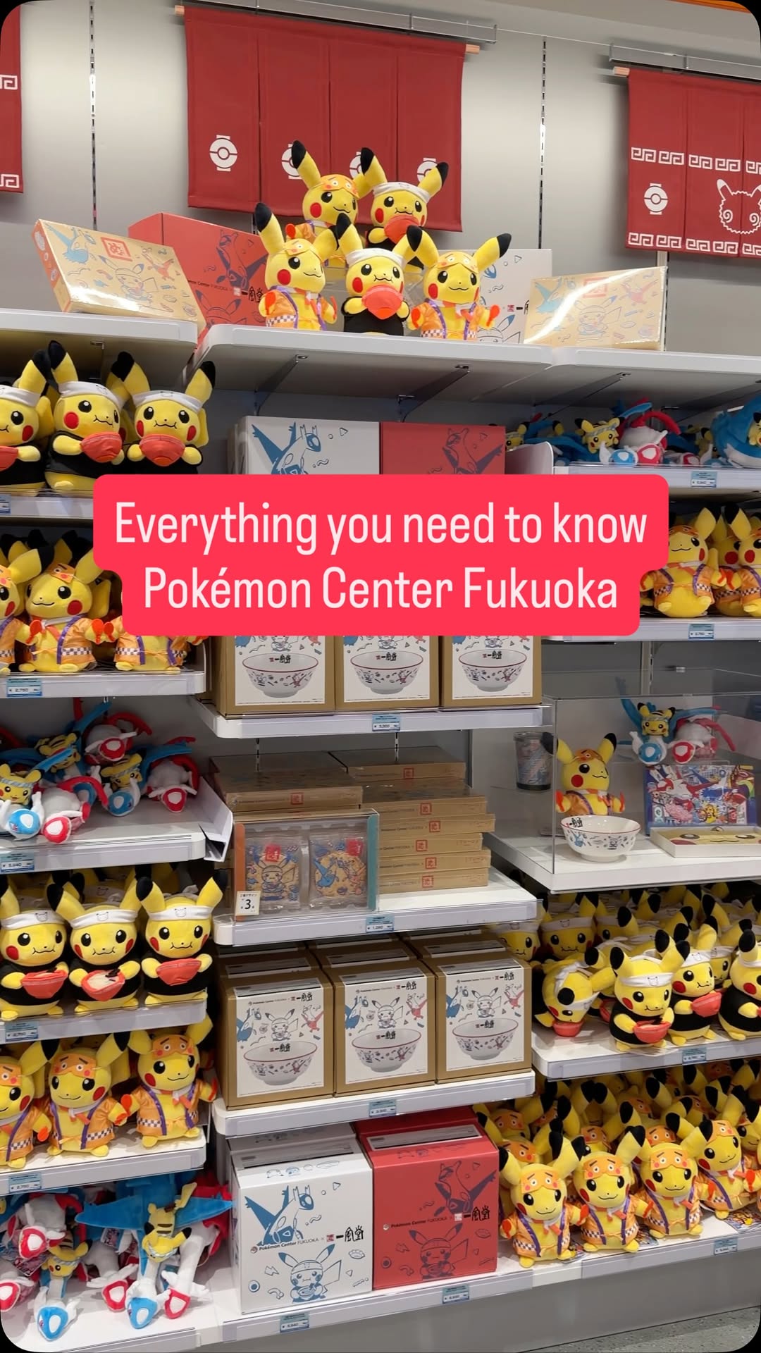 Exclusive Pokémon Center Fukuoka Merchandise