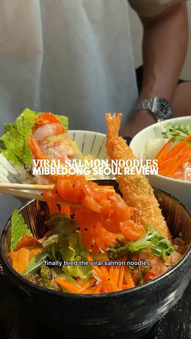 Mibbedong's Viral Salmon Noodles Reviewed