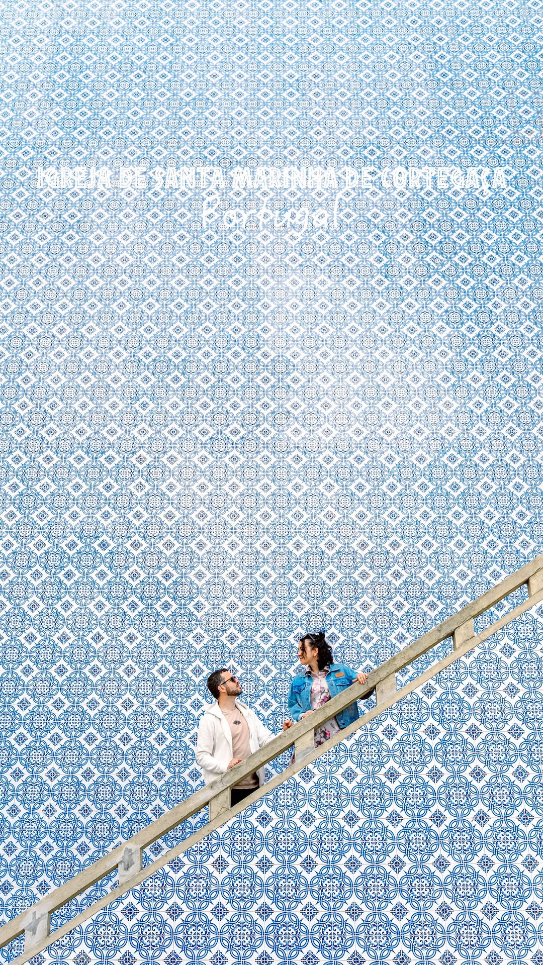 Portuguese Church Adorned With Blue And White Azulejos