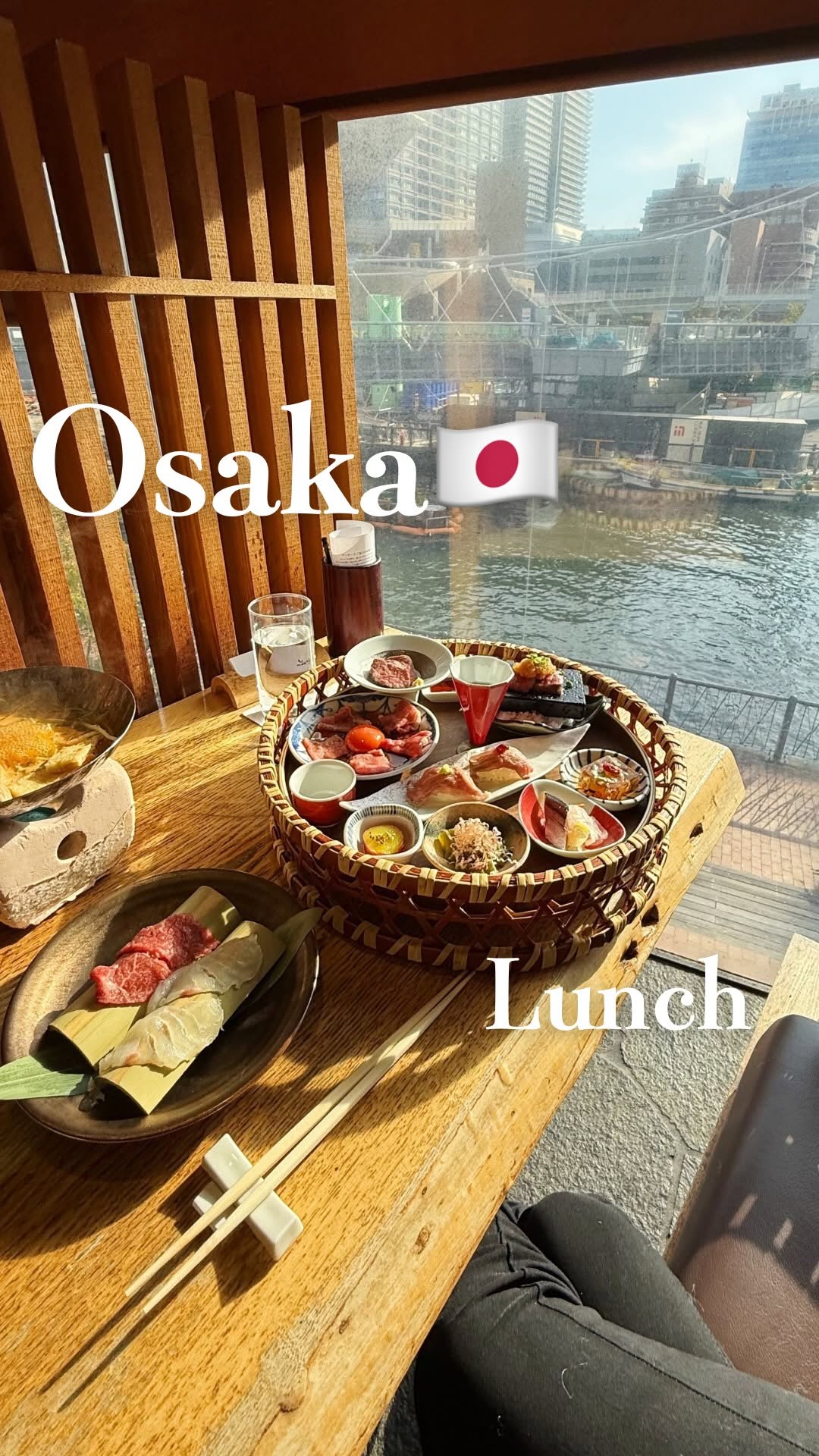 Riverside Lunch at Horie Touka in Nanba