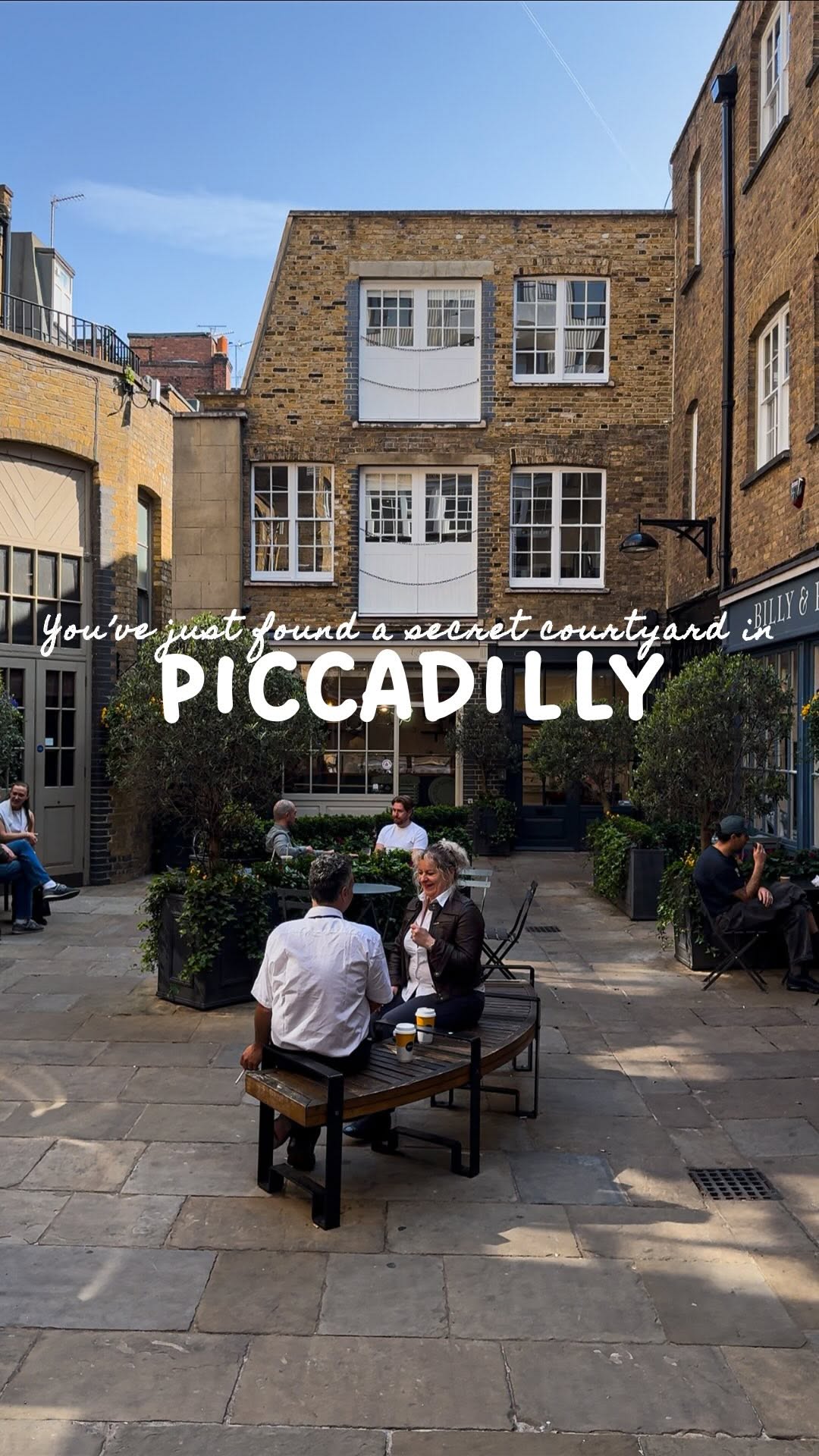 Central London Courtyard Offers Coffee Shop Oasis