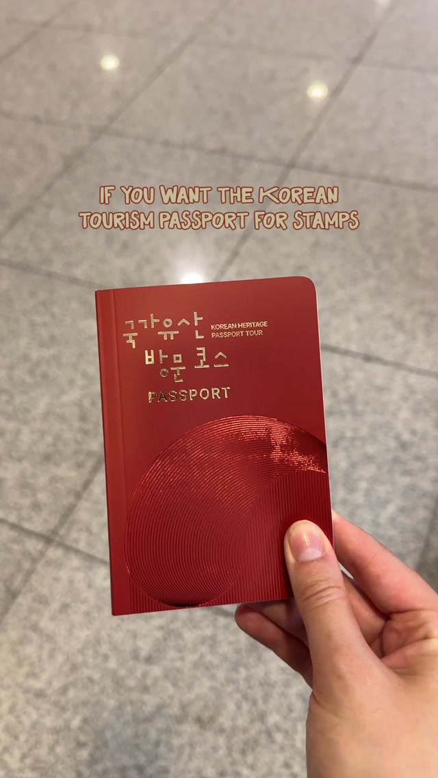 Korean Culture Passport Stamps at Incheon Airport