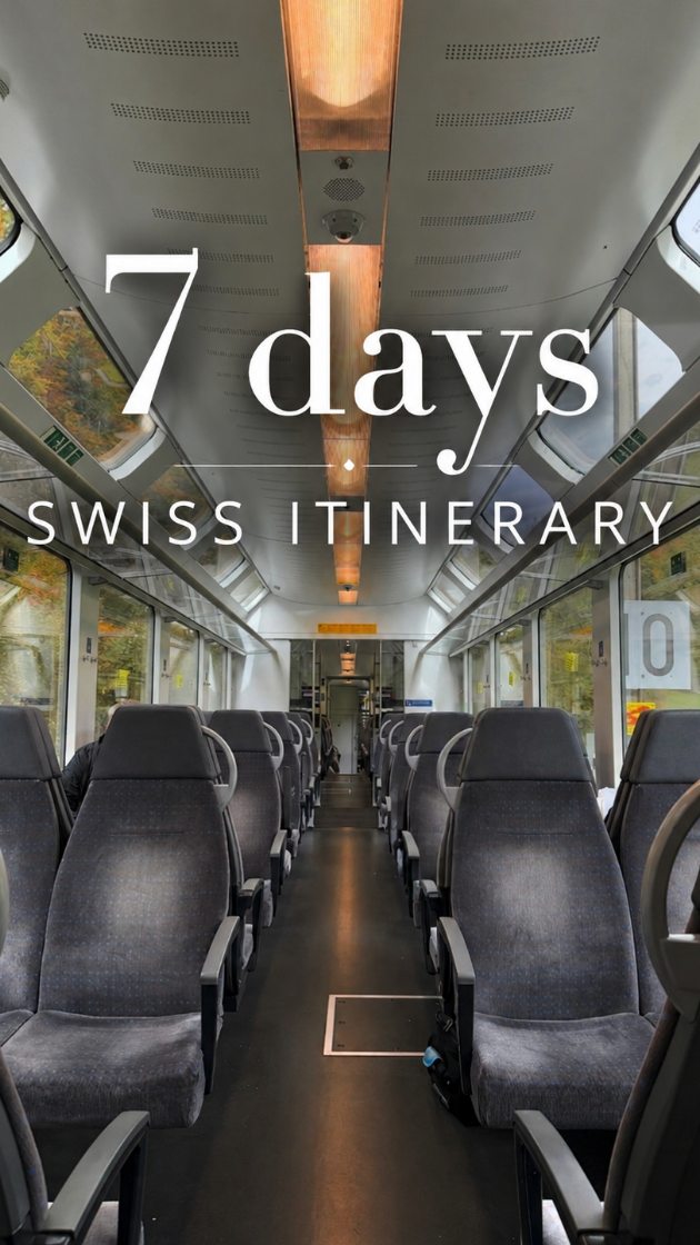 Seven-Day Swiss Itinerary: Mountains, Lakes, and Cities