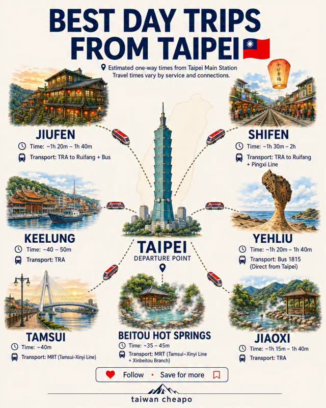 7 Places in Taiwan