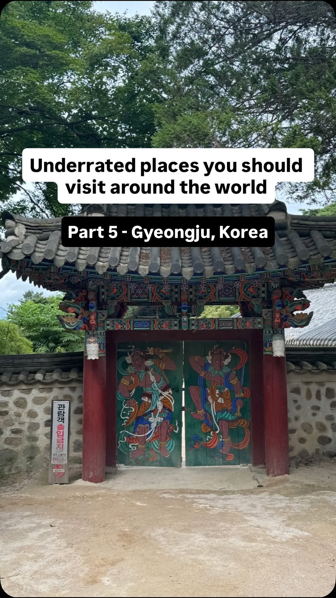 4 Attractions in Gyeongsangbuk-do