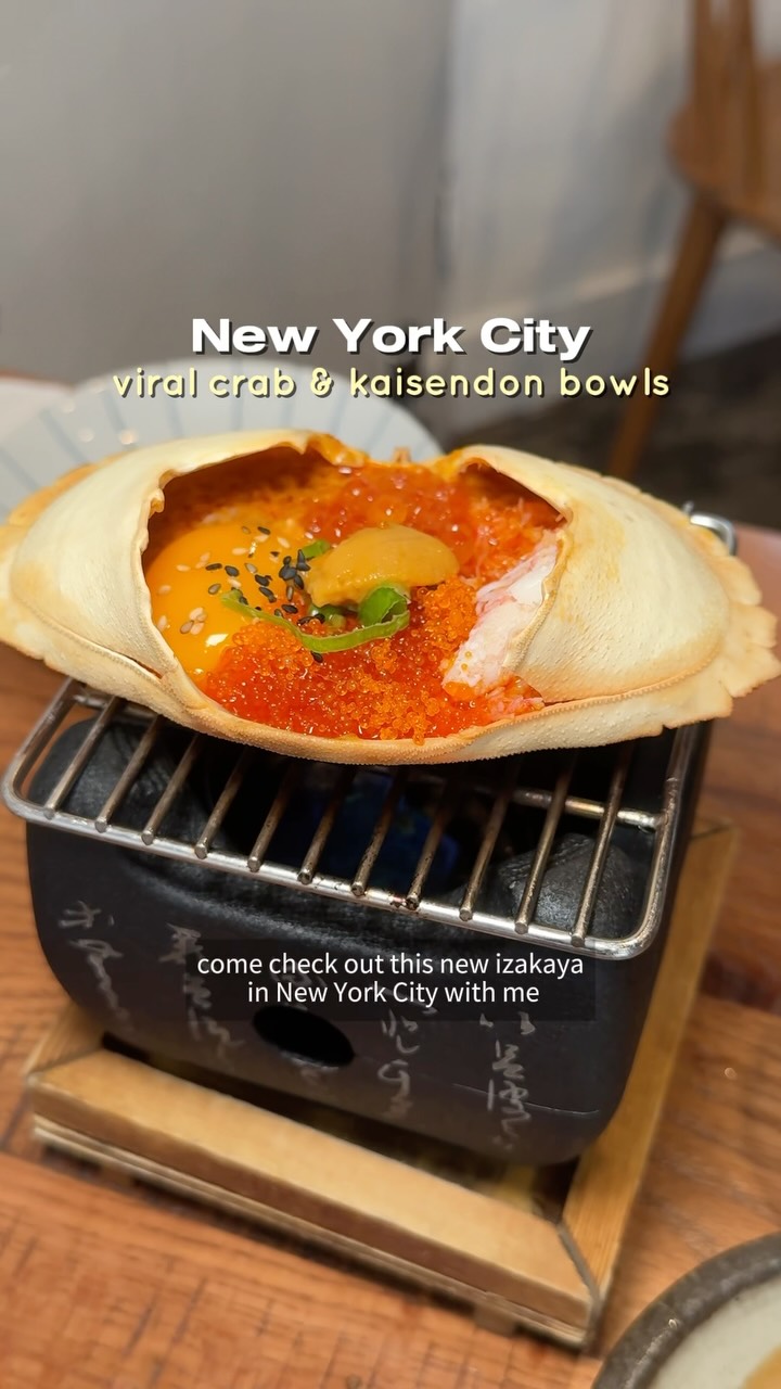 New York Izakaya Features Kaisendon and Crab