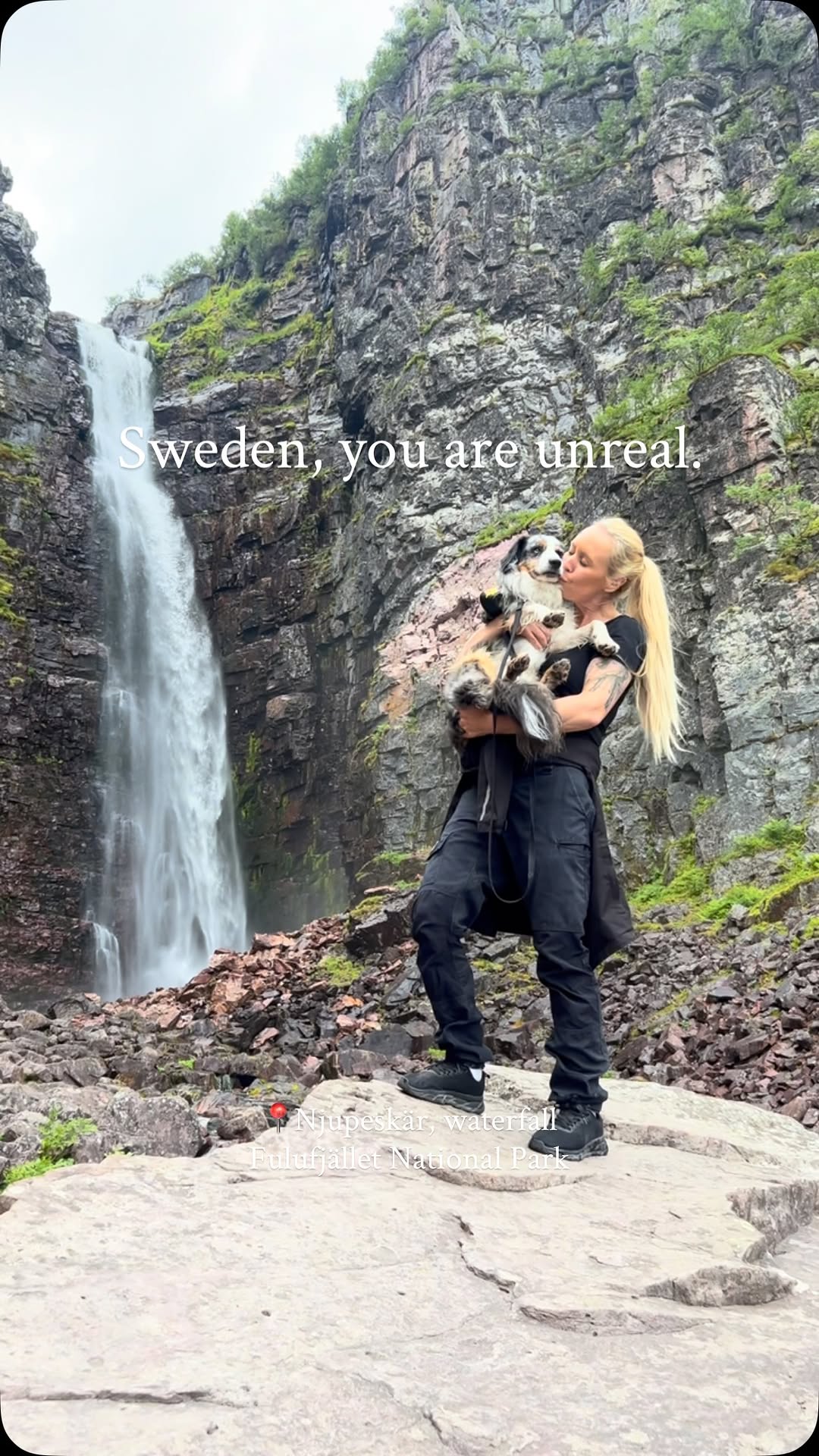 Swedish National Park and Waterfall Hiking
