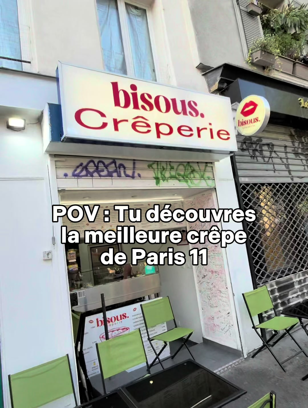 Best Crêpes in Paris 11 at Bisous Crêperie