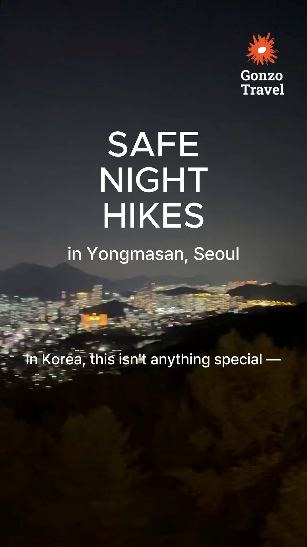 Seoul's Yongmasan Skywalk For Night Views