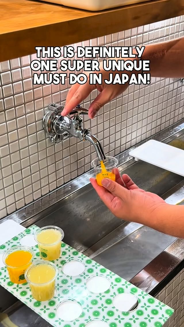 Ehime Prefecture Offers Fresh Orange Juice From Taps