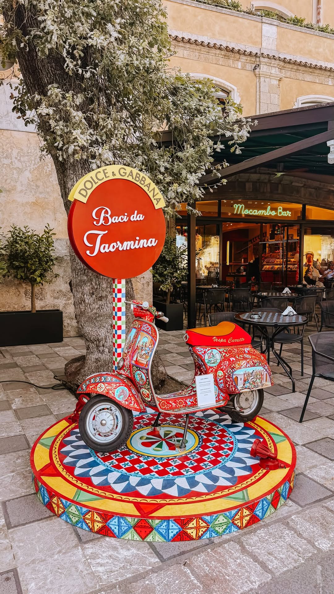 Dolce & Gabbana Cafe on Taormina's Piazza IX Aprile
