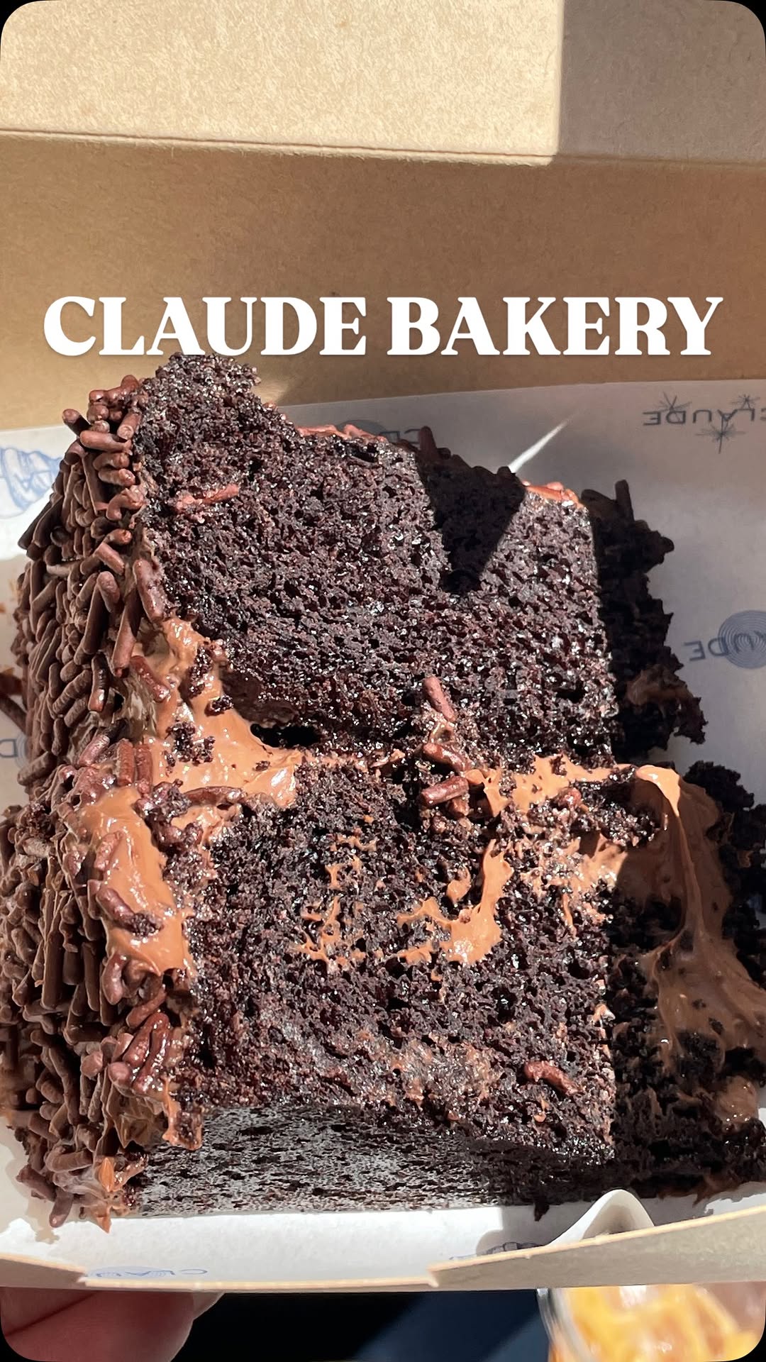 Viral Blackout Cake At Claude Bakery