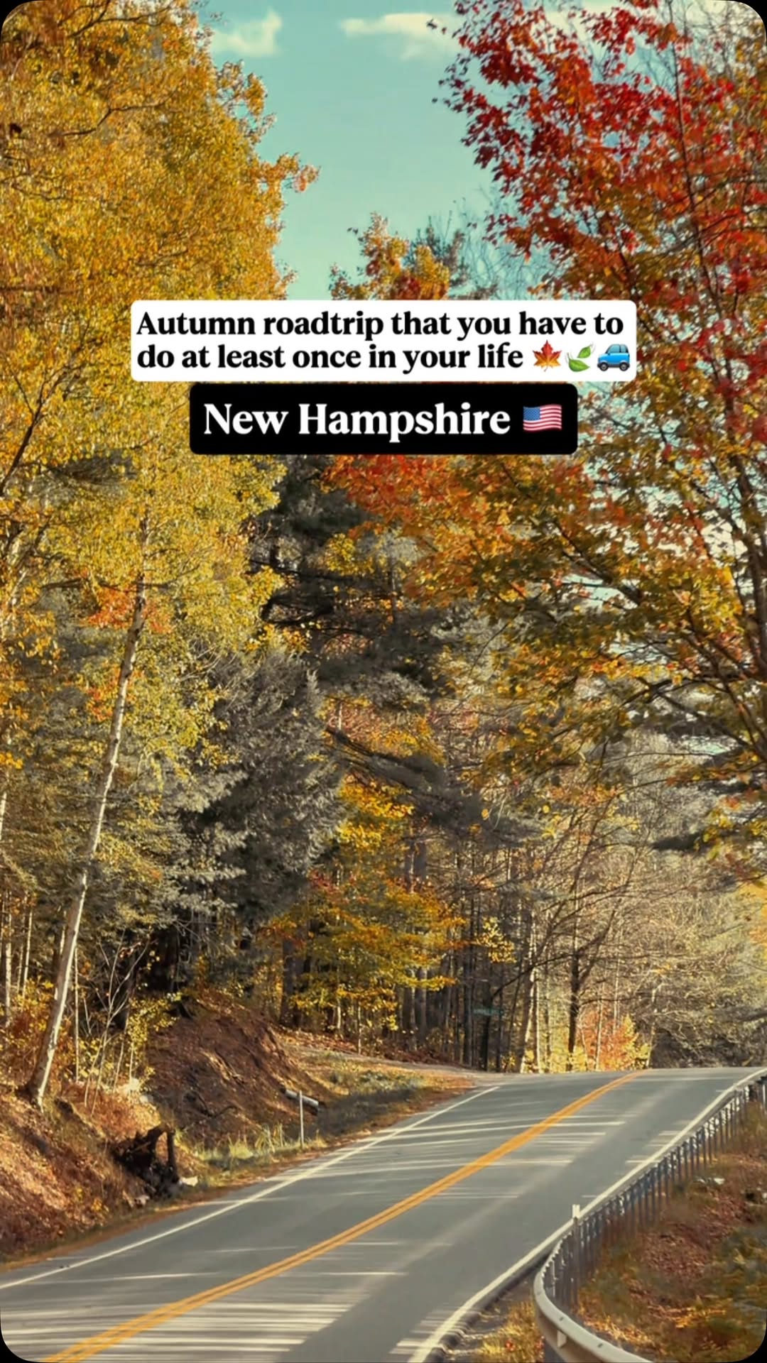 New Hampshire Autumn Road Trip Destinations