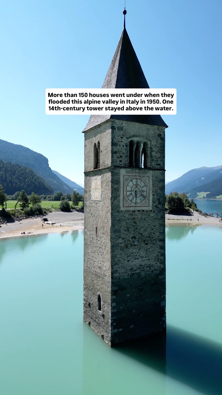 Reschensee: Sunken Town Emerges from Italian Lake