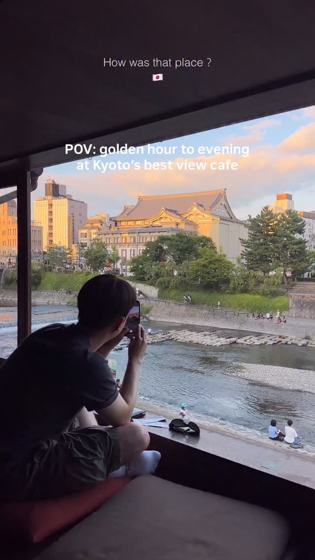 Kyoto Cafe With Kamo River Views
