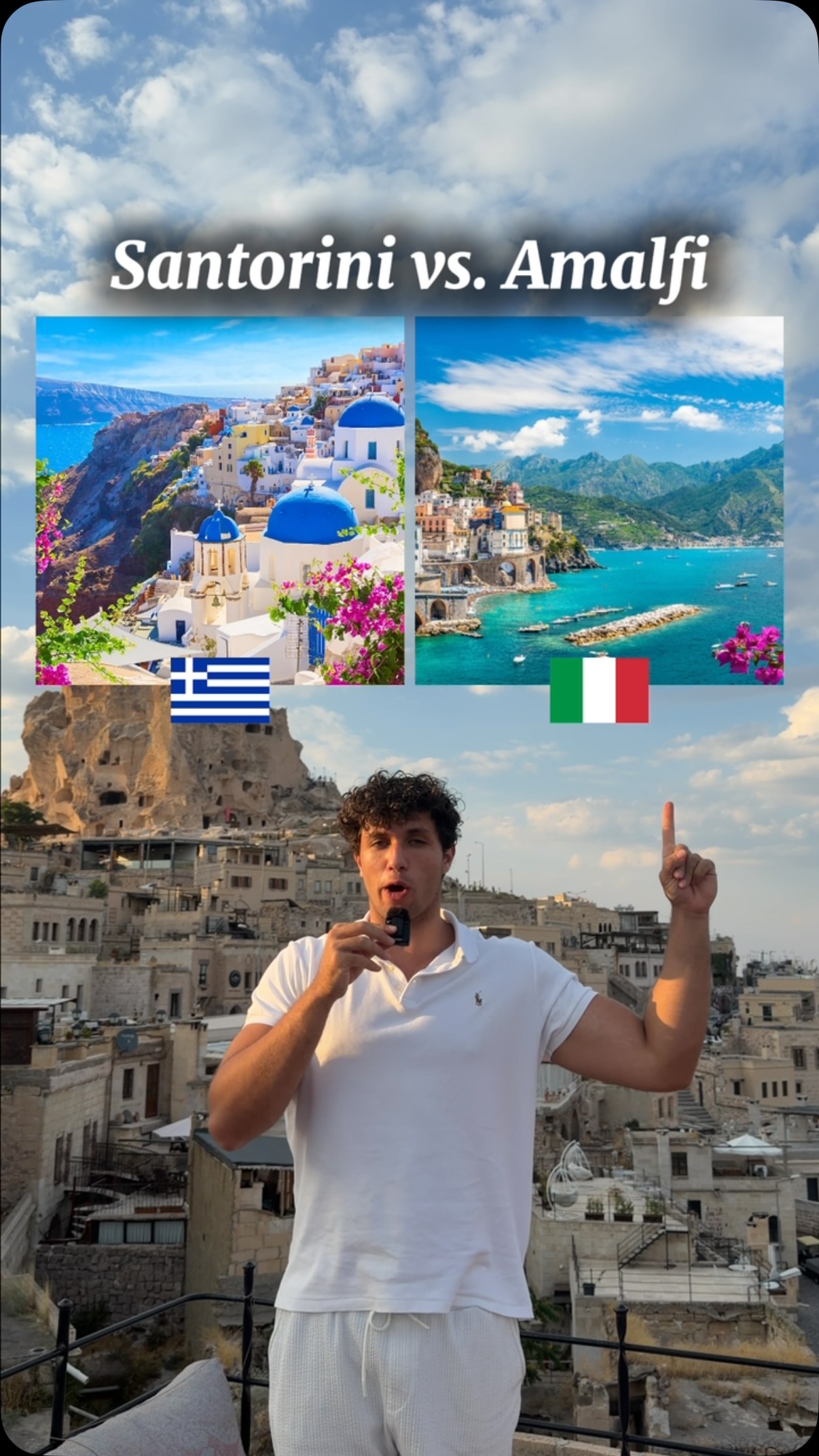 Luxury Stays and Sights on Santorini and Amalfi Coast