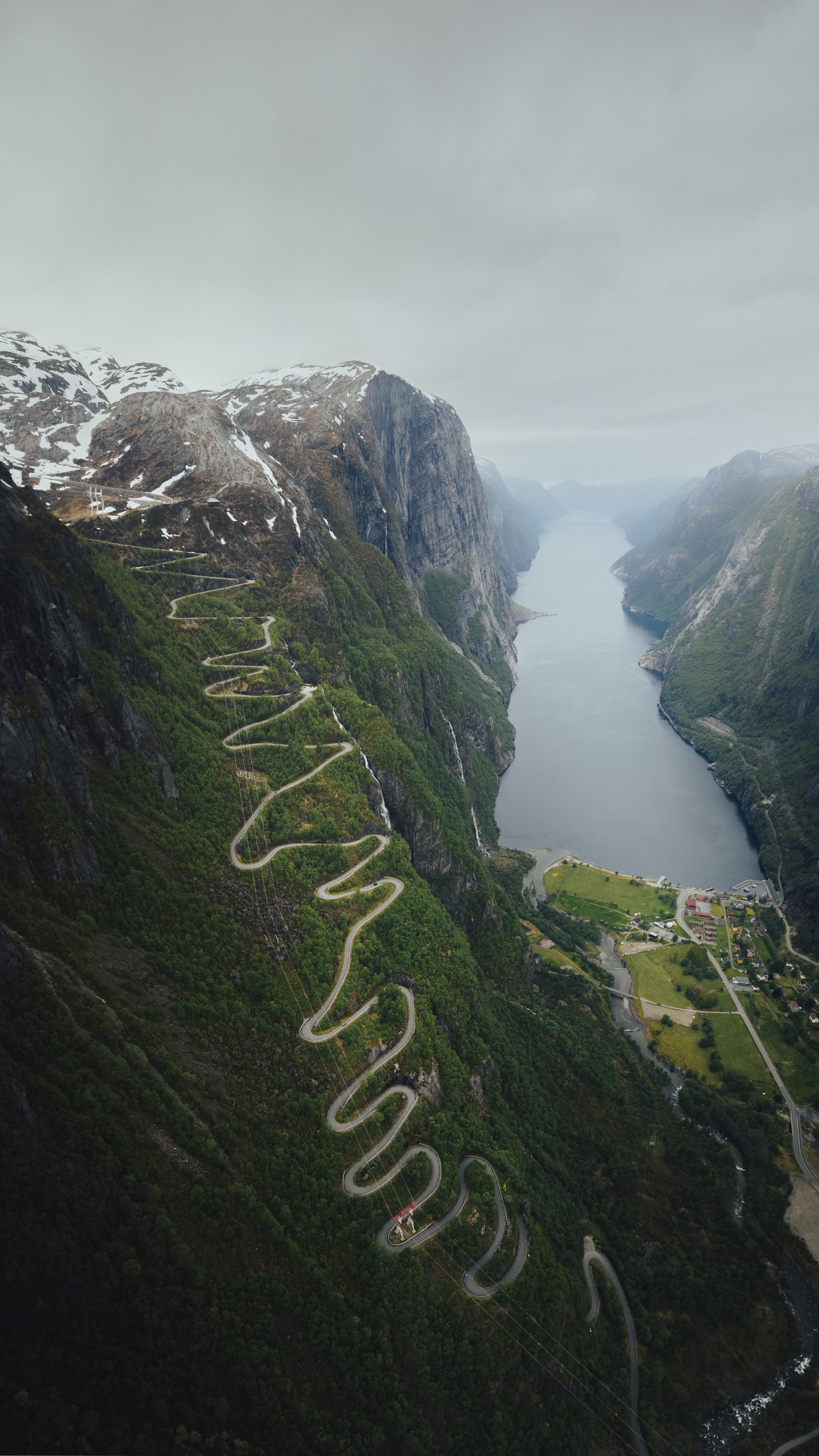 Lysebotn Road's Hairpin Bends And Fjord Views